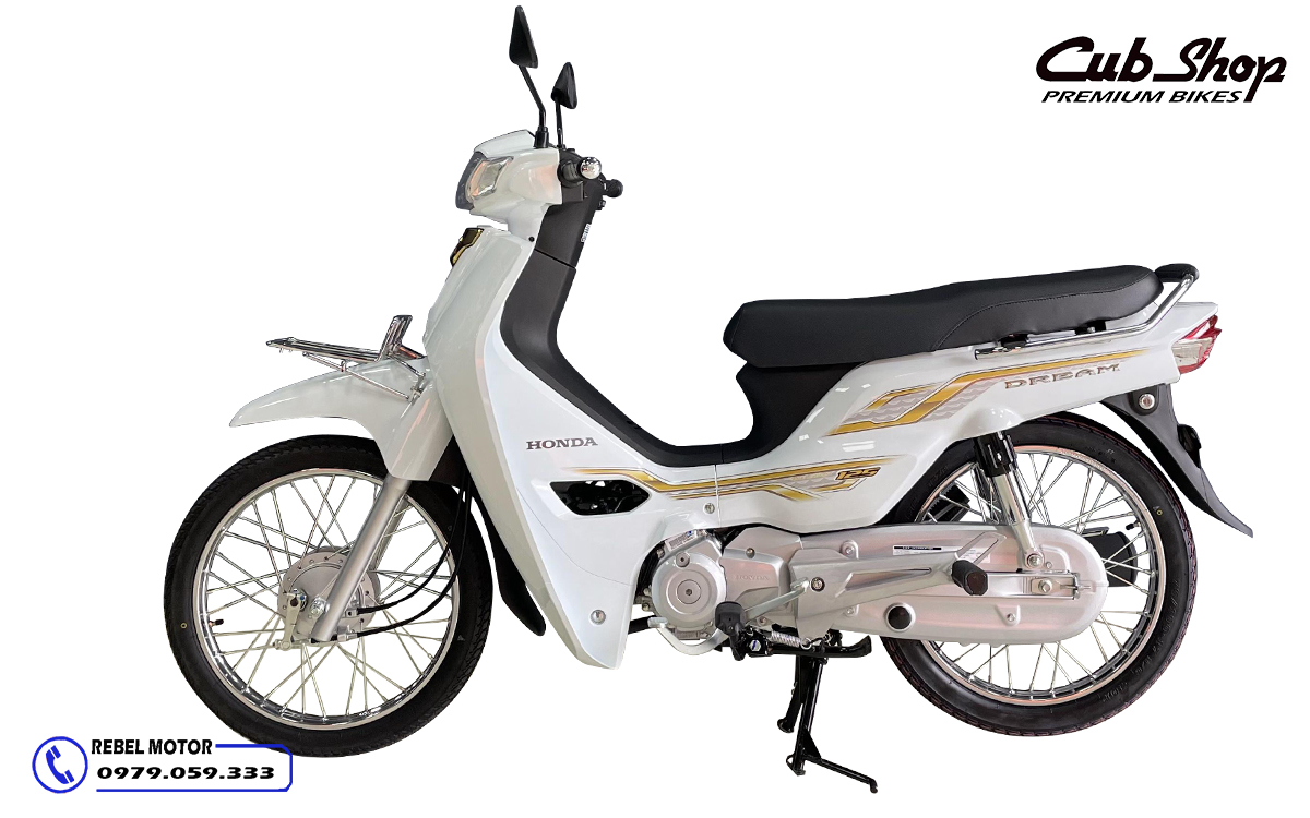 Honda Dream 125 2024 màu trắng